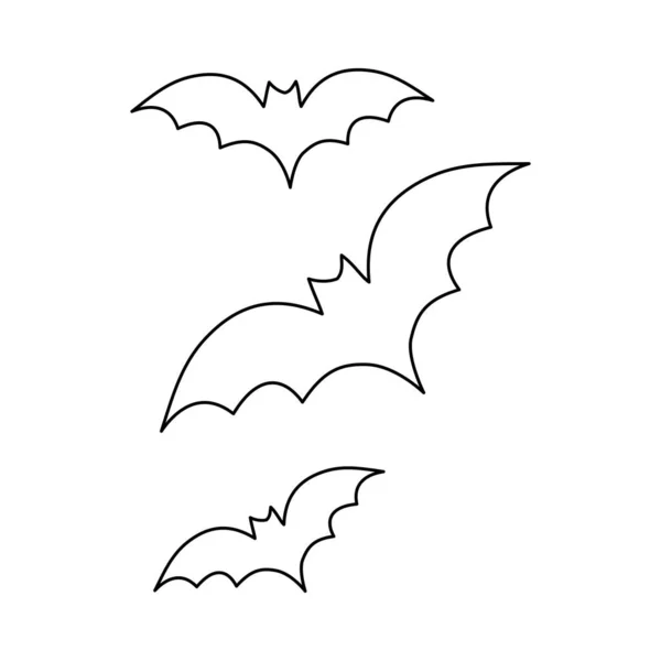 Halloween bats icons vector design — Stock Vector