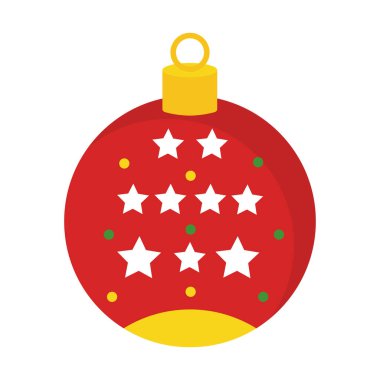 Mutlu noel küresi vektör tasarımı