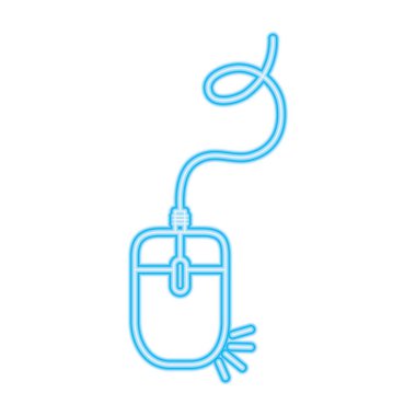 neon fare simgesi vektör tasarımı