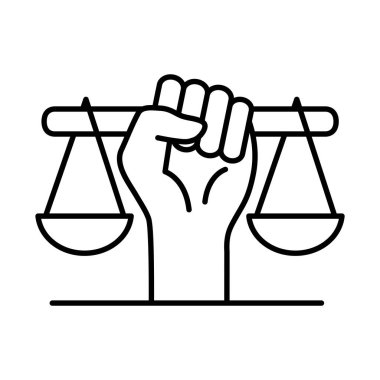 Ölçek çizgisi biçim vektör tasarımı ile el kaldırıldı