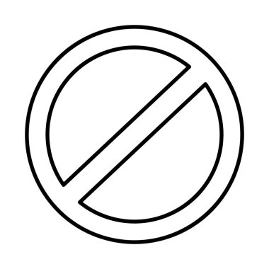 gösterim yasağı çizgi biçim vektör tasarımı