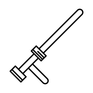 polis çubuğu çizgisi biçim vektör tasarımı