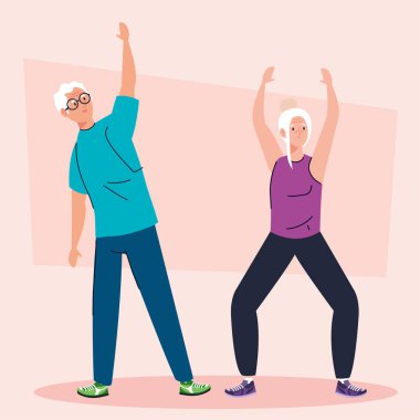 Son sınıf çifti gerinme hareketleri yapıyor, Avatar karakteri