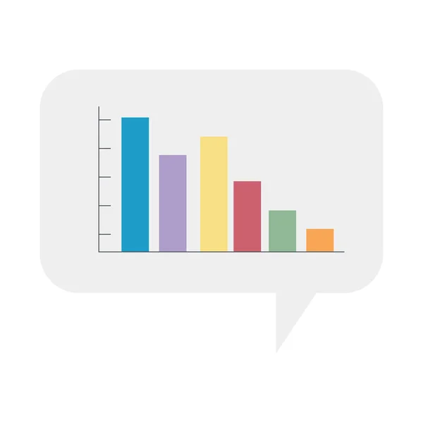 Disegno vettoriale grafico a barre infografico — Vettoriale Stock