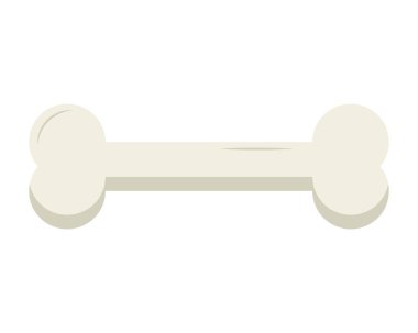 İzole edilmiş kemik simgesi vektör tasarımı