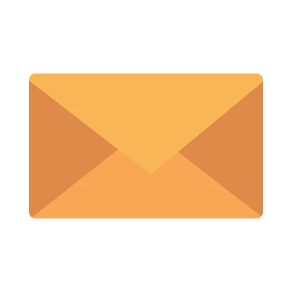 Design de vetor de mensagem de envelope isolado — Vetor de Stock