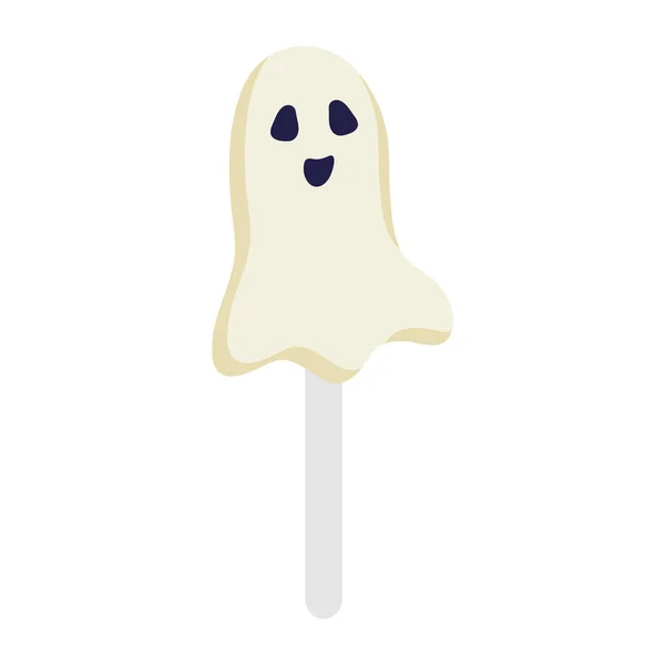 Halloween fantasma caramelo vector de diseño — Archivo Imágenes Vectoriales