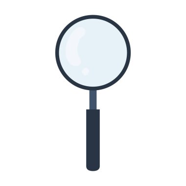 İzole lupe ikon vektör tasarımı