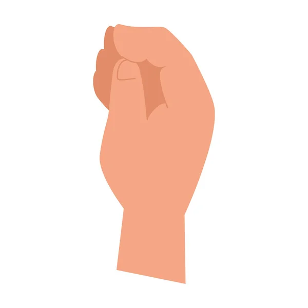 Fist hand up power sign vector design — Stock Vector