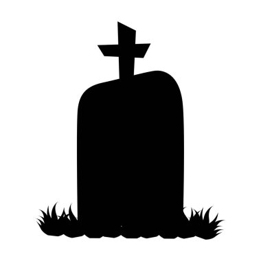 Çapraz vektör tasarımlı cadılar bayramı mezarı