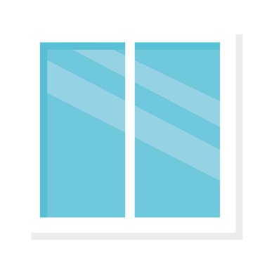 İzole edilmiş pencere simgesi vektör tasarımı