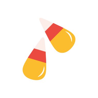 İzole edilmiş tatlı çizgili şeker vektör tasarımı