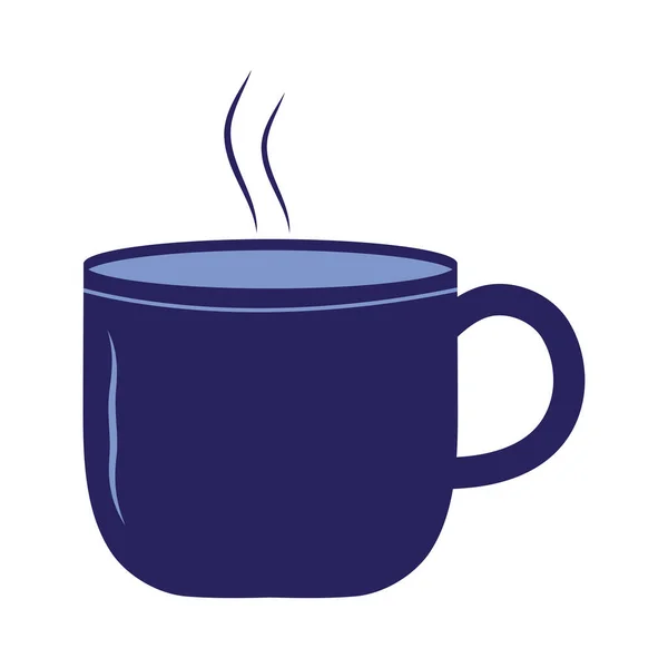Горячий кофе кружка векторный дизайн — стоковый вектор