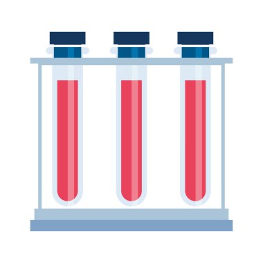 İzole tıbbi tüpler vektör tasarımı
