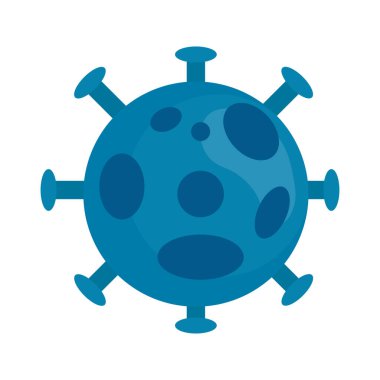 covid 19 virüs ikon vektör tasarımı