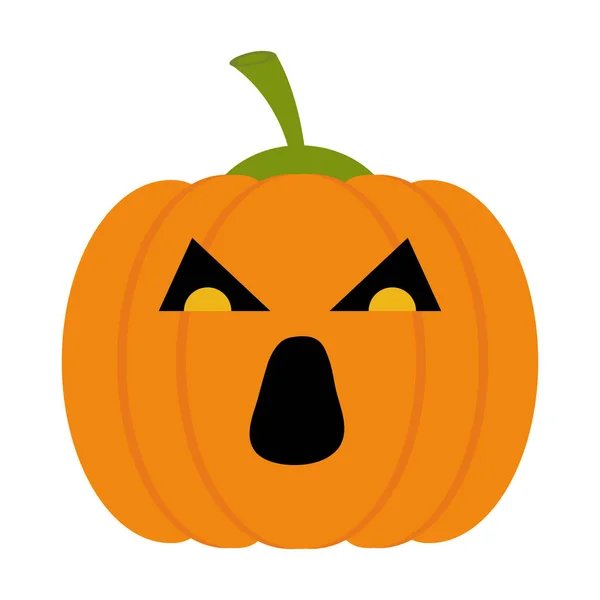 Halloween calabaza diseño de vectores de dibujos animados — Vector de stock