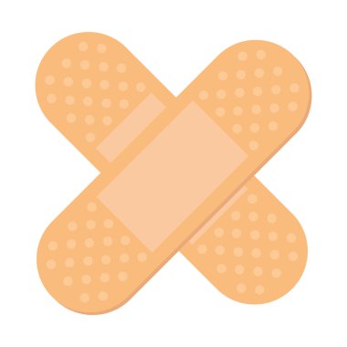 Tıbbi yapışkan bandaj vektör tasarımı