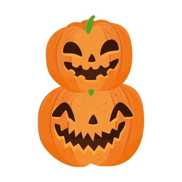 Halloween citrouille dessins animés vectoriel design — Image vectorielle