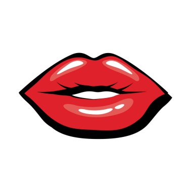 Pop sanat ağzı kapalı dolgu biçimi simgesi