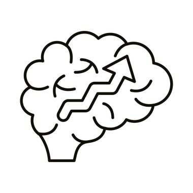 Satır üstü ok biçimi simgesi olan insan beyni