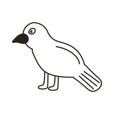 koyu kuzgun çizgi biçimi simgesi