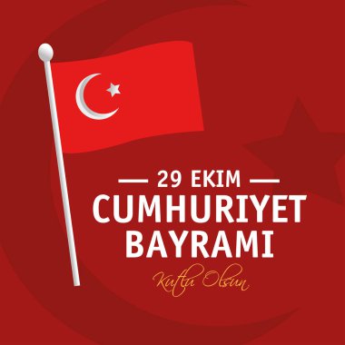 29 Ekim 'de Türkiye Cumhuriyeti bayrağı