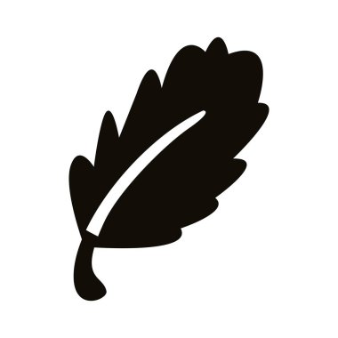 otomatik tırtıklı yaprak siluet biçimi simgesi