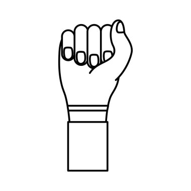 el yumruğu feminizm çizgisi simgesi