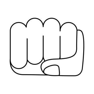 el yumruğu feminizm çizgisi simgesi