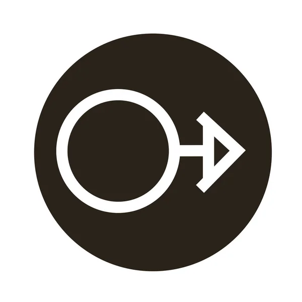 Мужской символ сексуальной ориентации — стоковый вектор