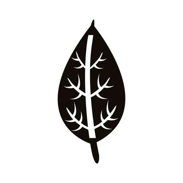 Икона в стиле листьев овата — стоковый вектор