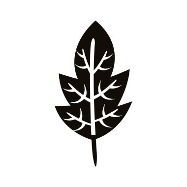 otomatik loled yaprak siluet biçimi simgesi