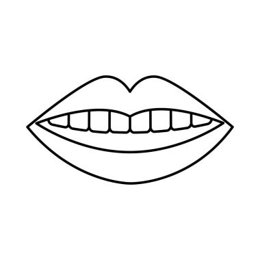 Kadın ağzı ve dudak çizgisi tarzı