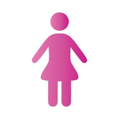 kadın avatar figürü ayrışan biçim simgesi