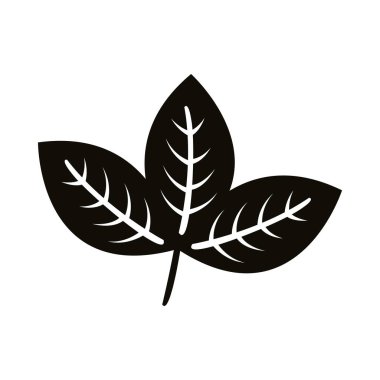 otomatik ovat yaprakları siluet tarzı simge