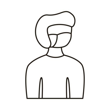 Tıbbi maske takan adam