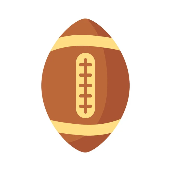 Ballon de football américain icône de style plat — Image vectorielle