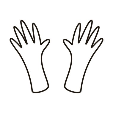 Eller insan izole edilmiş biçim simgesi