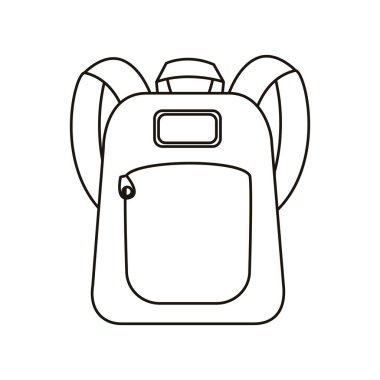 okul çantası ekipmanı düz biçim simgesi