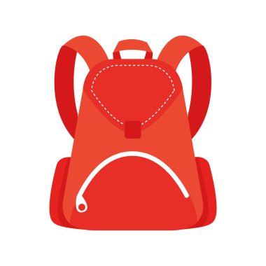 okul çantası ekipmanı düz biçim simgesi