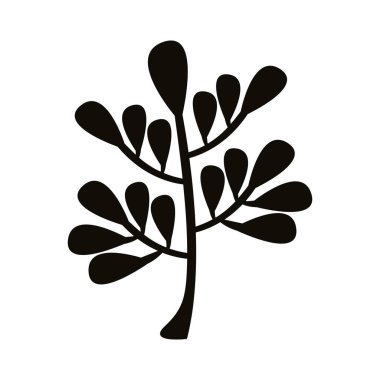 otomatik pinnate yaprak siluet biçimi simgesi