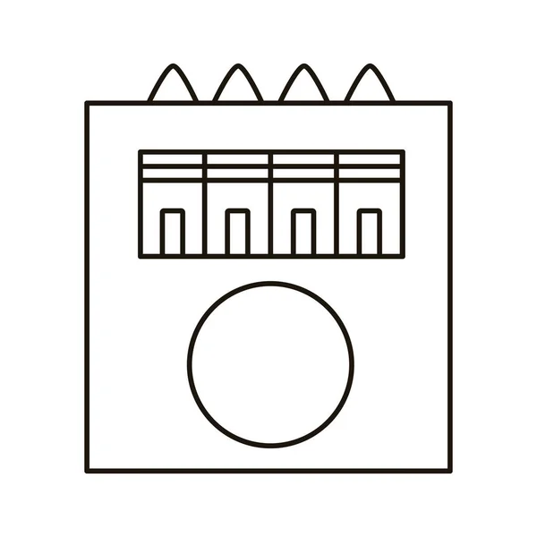 Colori pastelli in scatola scuola forniture icona in stile piatto — Vettoriale Stock