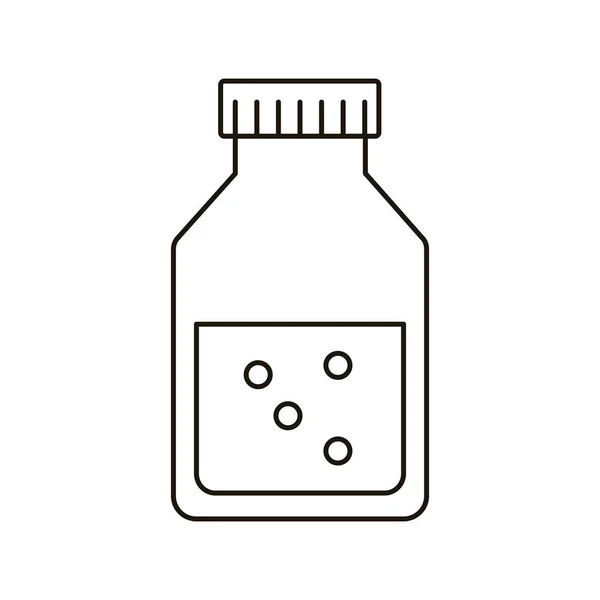 药瓶线条风格图标 — 图库矢量图片