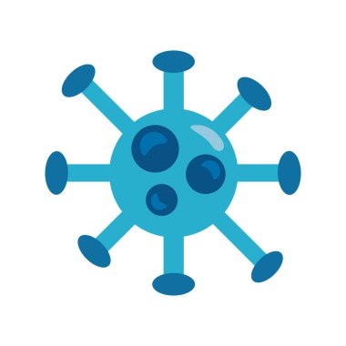 covid19 parçacık düz biçim simgesi