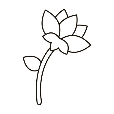 Güzel çiçek bahçesi doğa çizgisi simgesi