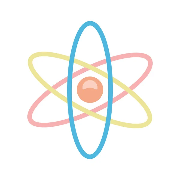 Значок плоского стилю молекули атома — стоковий вектор
