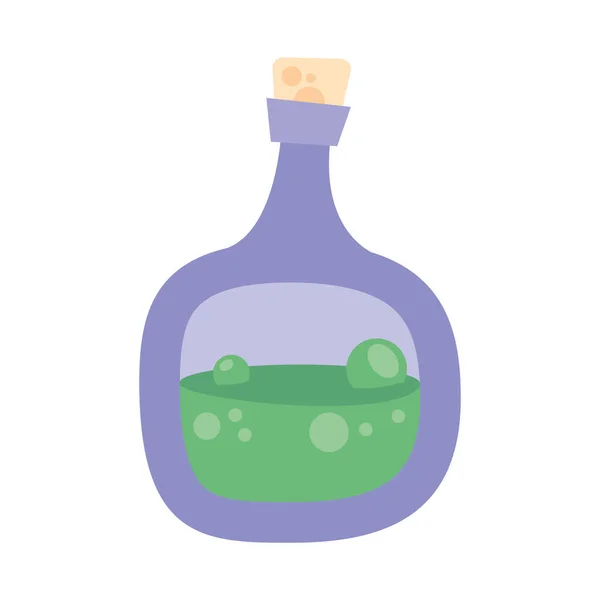 Halloween botella de veneno diseño de vectores — Vector de stock