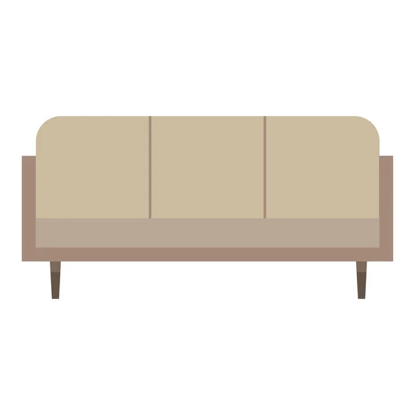 Desain vektor ikon rumah sofa - Stok Vektor