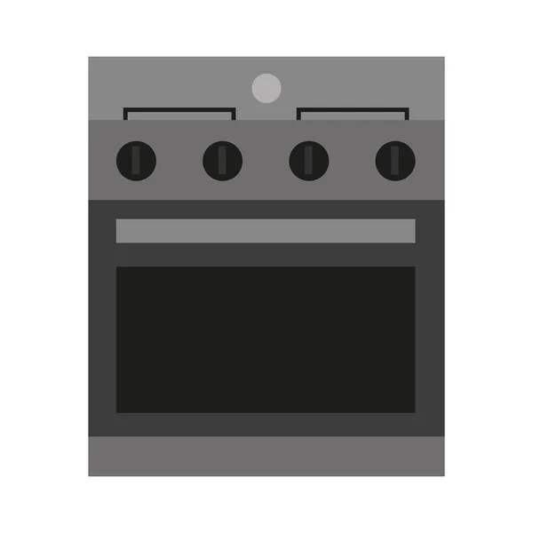 Cocina estufa icono vector de diseño — Vector de stock