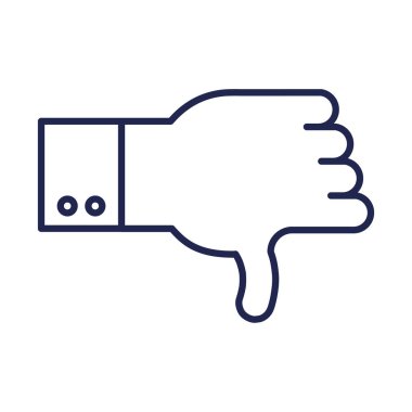 el çizgisi biçim ikon vektör tasarımı gibi değil